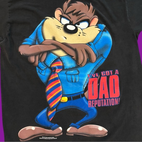 90s Taz “Dad Reputation” Tee - Picture 3 of 5